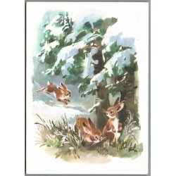 Julem�rke 1989 p� Postkort