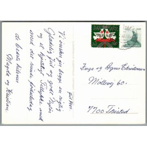 Julem�rke 1989 p� Postkort