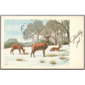 Holm, Peter  - Gl�delig Jul - Postkort  - Brugt