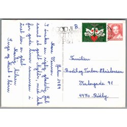 Julem�rke 1989 p� Postkort