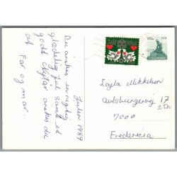 Julem�rke 1989 p� Postkort