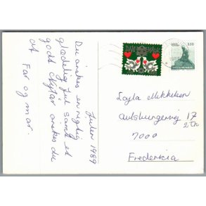 Julem�rke 1989 p� Postkort