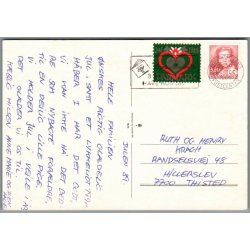 Julem�rke 1989 p� Postkort