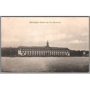 Marienlyst Hotel set fra �resund - Postkort - Ubrugt