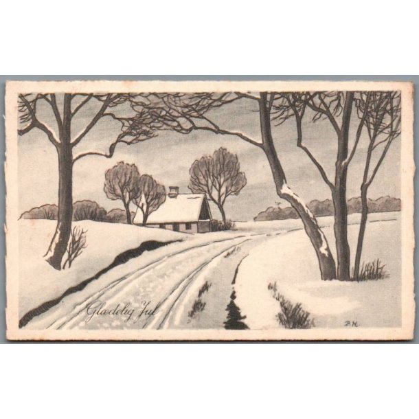 Holm, Peter  - Gl�delig Jul - Postkort  - Brugt