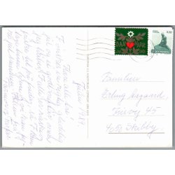 Julem�rke 1989 p� Postkort