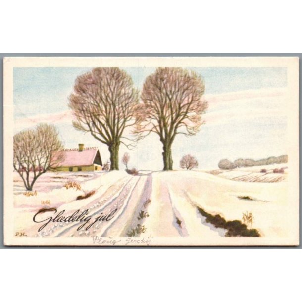 Holm, Peter  - Gl�delig Jul - Postkort  - Brugt