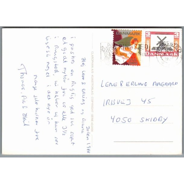 Julemrke 1988 p Postkort