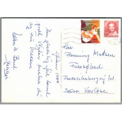 Julemrke 1988 p Postkort
