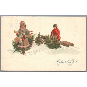 Holm, Peter  - Gl�delig Jul - Postkort  - Brugt