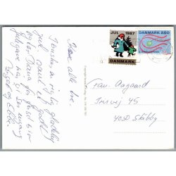 Julemrke 1987 p Postkort