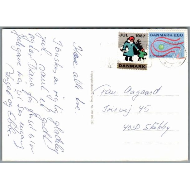 Julemrke 1987 p Postkort