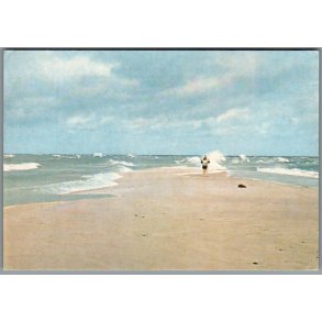 Skagen - Grenen i Storm - Postkort - Brugt