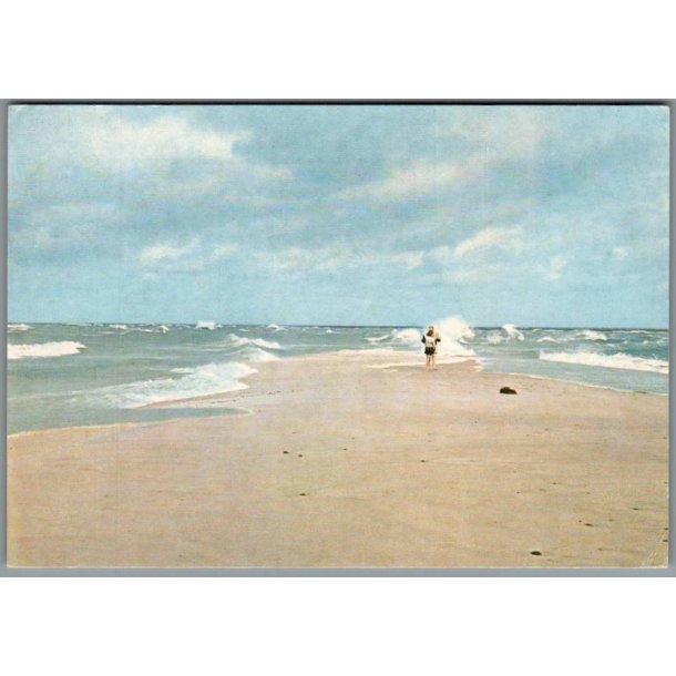 Skagen - Grenen i Storm - Postkort - Brugt