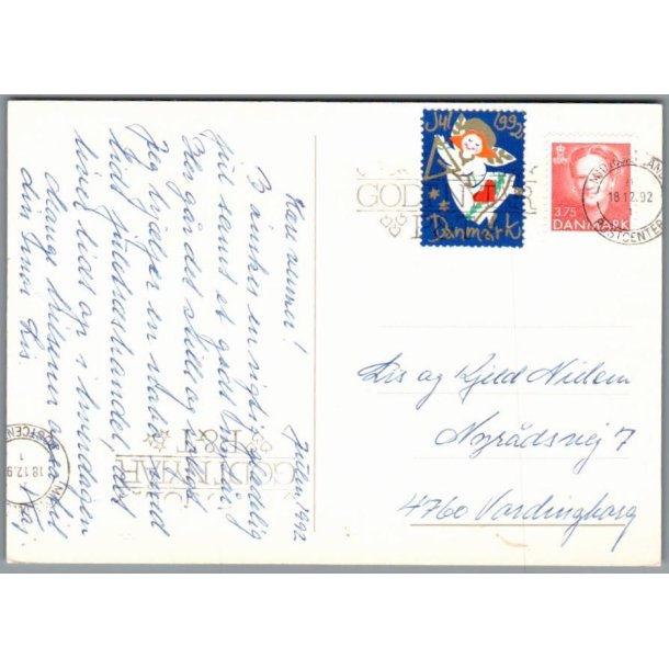 Julemrke 1992 p Postkort
