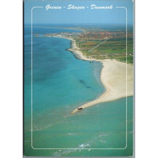 Skagen - Grenen, hvor to have m�des - Postkort - Brugt