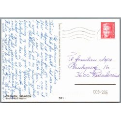 Skagen - Grenen, hvor to have m�des - Postkort - Brugt