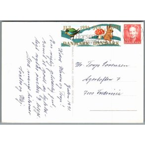 Julemrke 1991 p Postkort