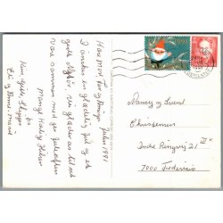 Julemrke 1991 p Postkort