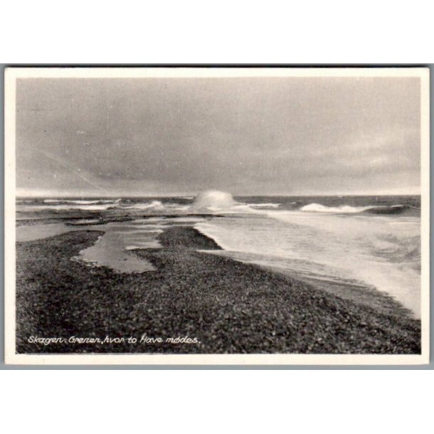 Skagen - Grenen, hvor to have m�des - Postkort - Ubrugt