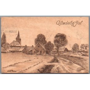 Holm, Axel - Gl�delig Jul - Postkort - Brugt - Lidt Bulet !