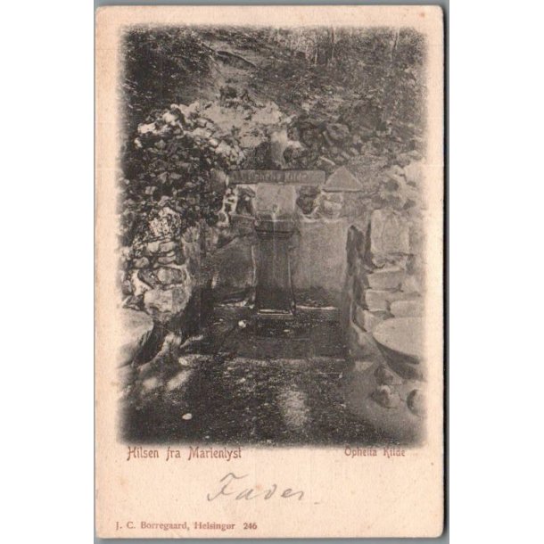 Hilsen fra Marienlyst - Ophelia Kilde - Postkort - Brugt