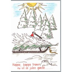 Julemrke 1991 p Postkort