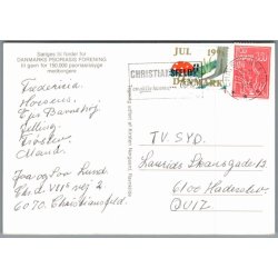 Julemrke 1991 p Postkort