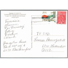 Julemrke 1991 p Postkort