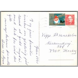 Julemrke 1991 p Postkort