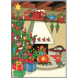 Julemrke 1991 p Postkort