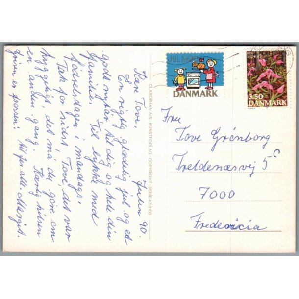 Julemrke 1960 p Postkort