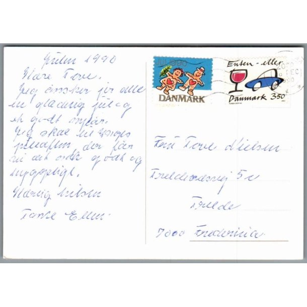 Julemrke 1960 p Postkort