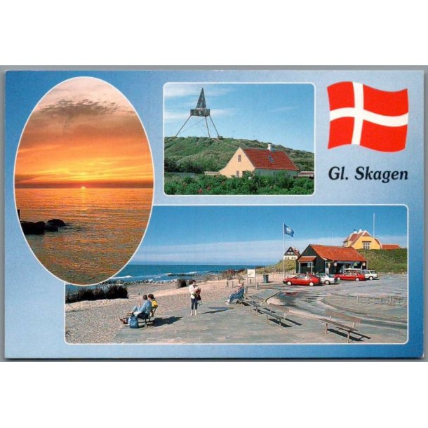 Gl. Skagen - Postkort - Brugt