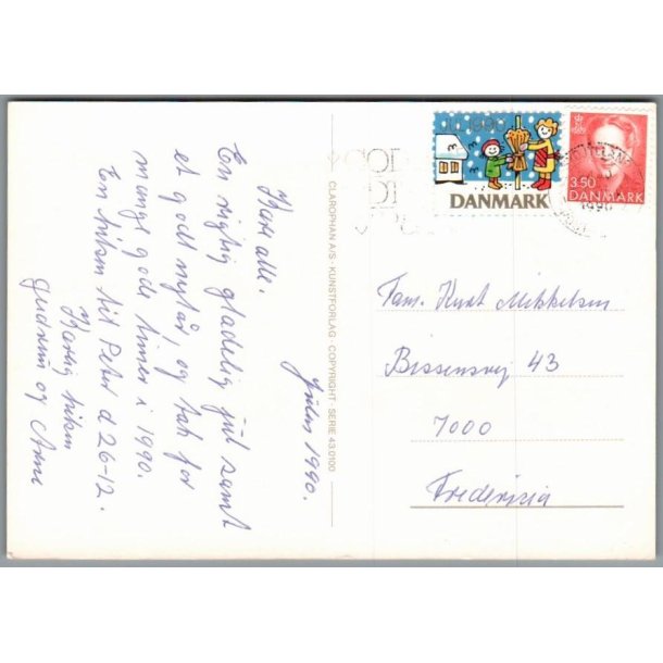 Julemrke 1960 p Postkort