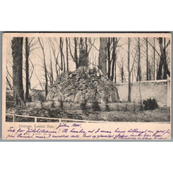 Helsing�r - Hamlets Grav - Postkort - Brugt