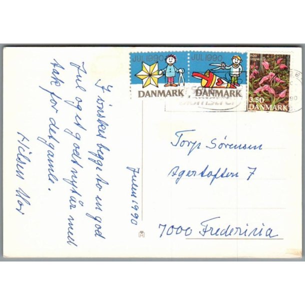 Julemrke 1960 p Postkort