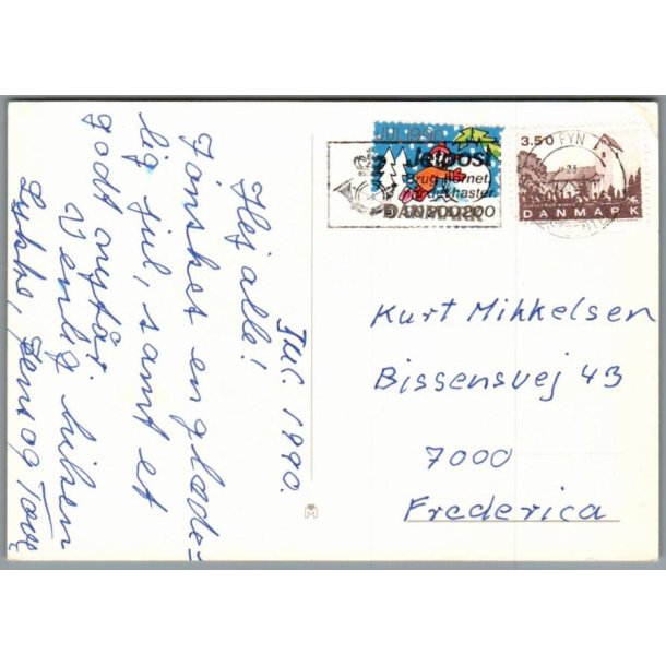 Julemrke 1960 p Postkort