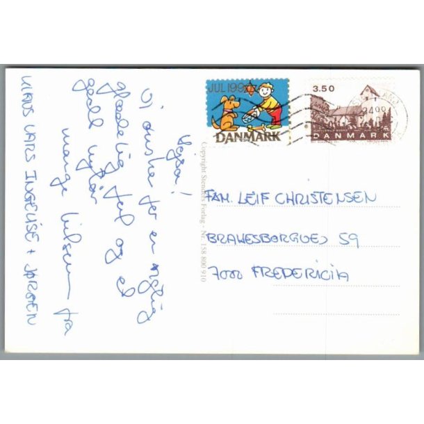 Julemrke 1960 p Postkort