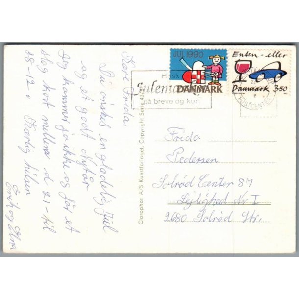 Julemrke 1960 p Postkort