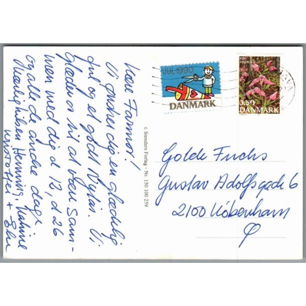 Julemrke 1960 p Postkort