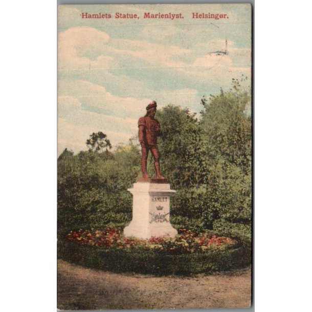 Hamlet Statue - Marienlyst - Helsing�r - Postkort - Brugt