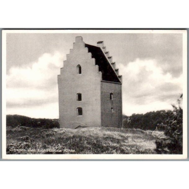 Skagen - Den tilsandede Kirke - Postkort - Brugt