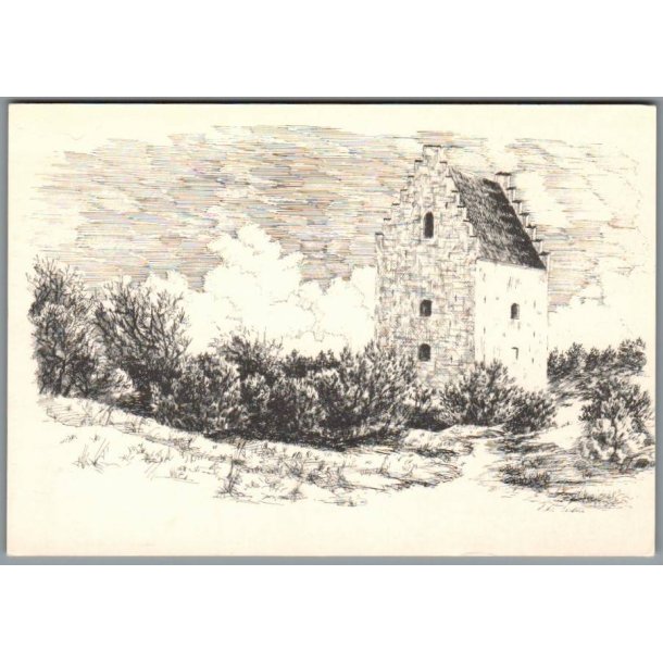 Skagen - Den tilsandede Kirke - Postkort - Ubrugt