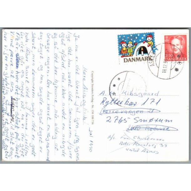 Julemrke 1960 p Postkort