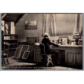 Skagen - Holger Drachmann i sit arbjedsvrelse - Postkort - Ubrugt