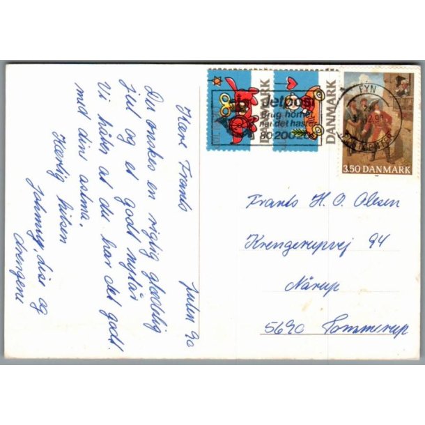 Julemrke 1960 p Postkort