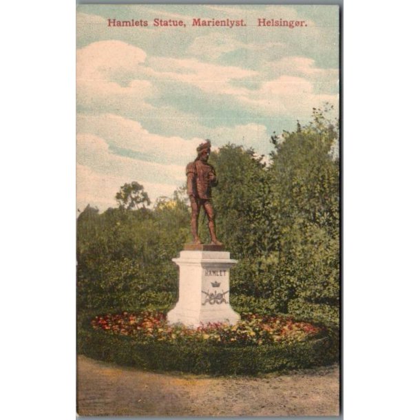 Hamlet Statue - Marienlyst - Helsing�r - Postkort - Brugt