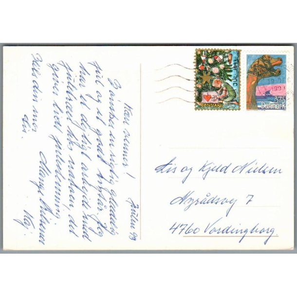 Julemrke 1993 p Postkort