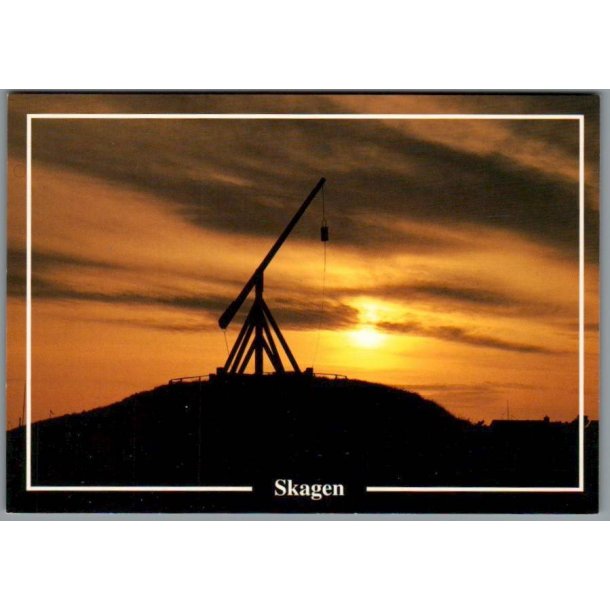 Skagen - Danmarks frste Vippefyr med ben brndekurv  - Postkort - Ubrugt